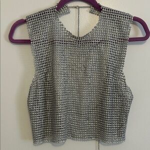 Silver Chainmail Women Top